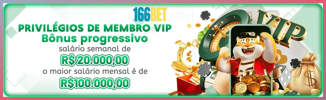 166BET bônus — cashback 15 por cento e níveis VIP